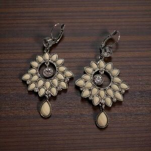 Clip On Earrings Cream Decadence Earrings